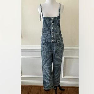 Anthropologie Pilcro The Painters Denim Overalls Blue Size 27